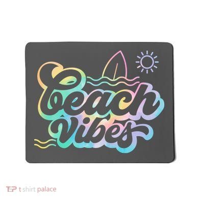 Beach Vibes Colorful Ocean Mousepad