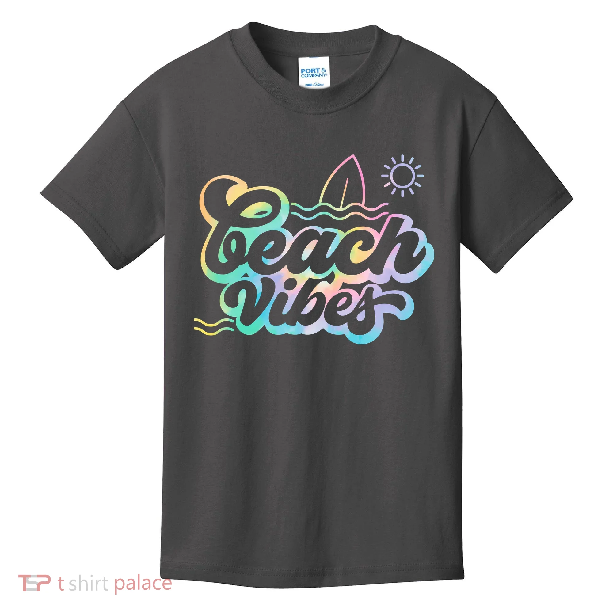 Beach Vibes Colorful Ocean Kids T-Shirt
