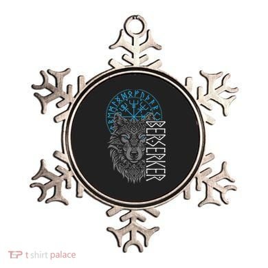 Berserker & Viking Compass Nordic Wolf Design  Ornament