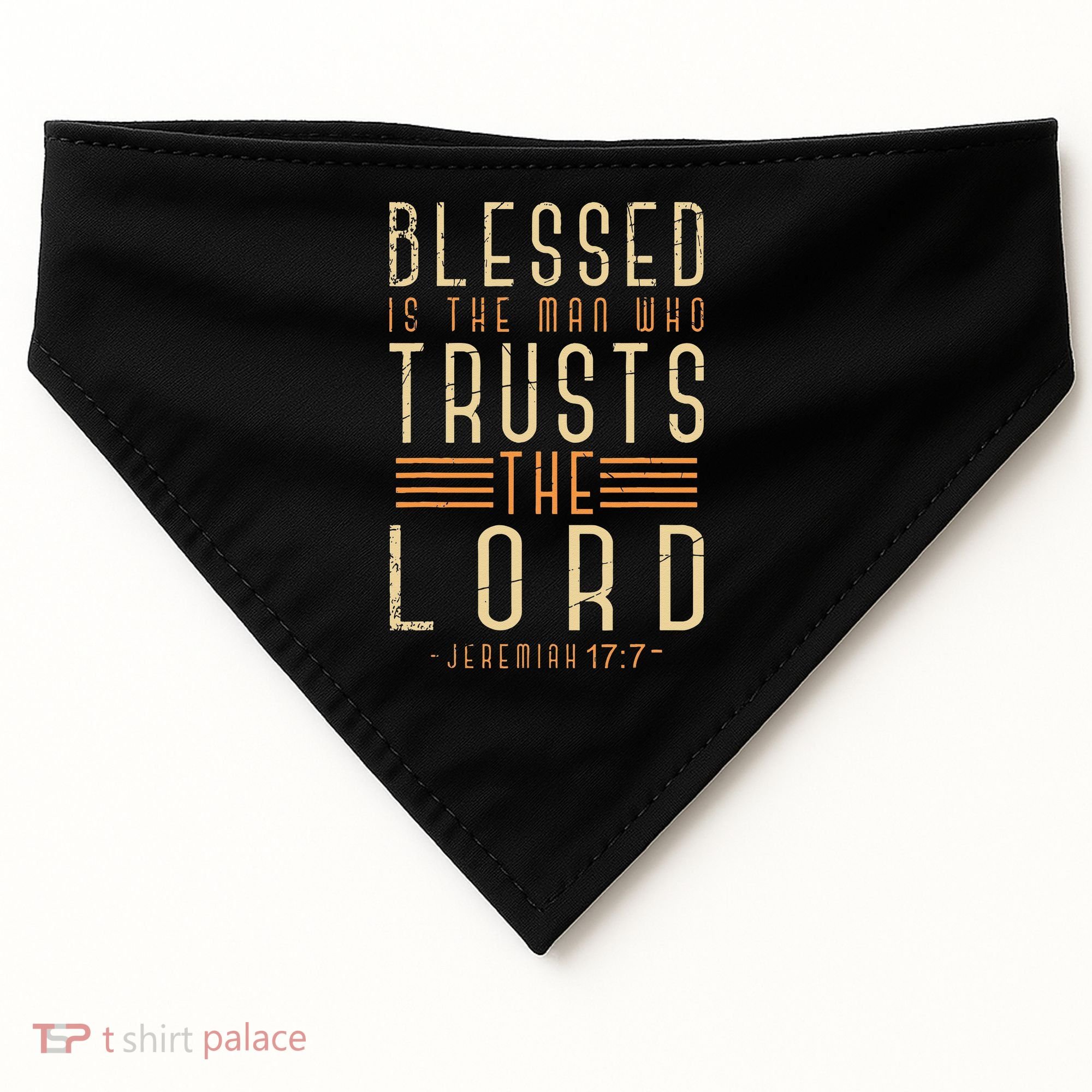 Bible Verse Christian God Savior Devo Men Gift Jesus USA-Made Doggie Bandana