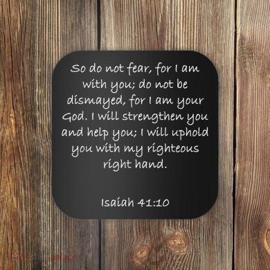 Bible Verse Christian Coaster