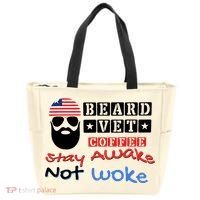 Beard vet coffee happy 4th of july Independence Day Tote Bag thumb 0