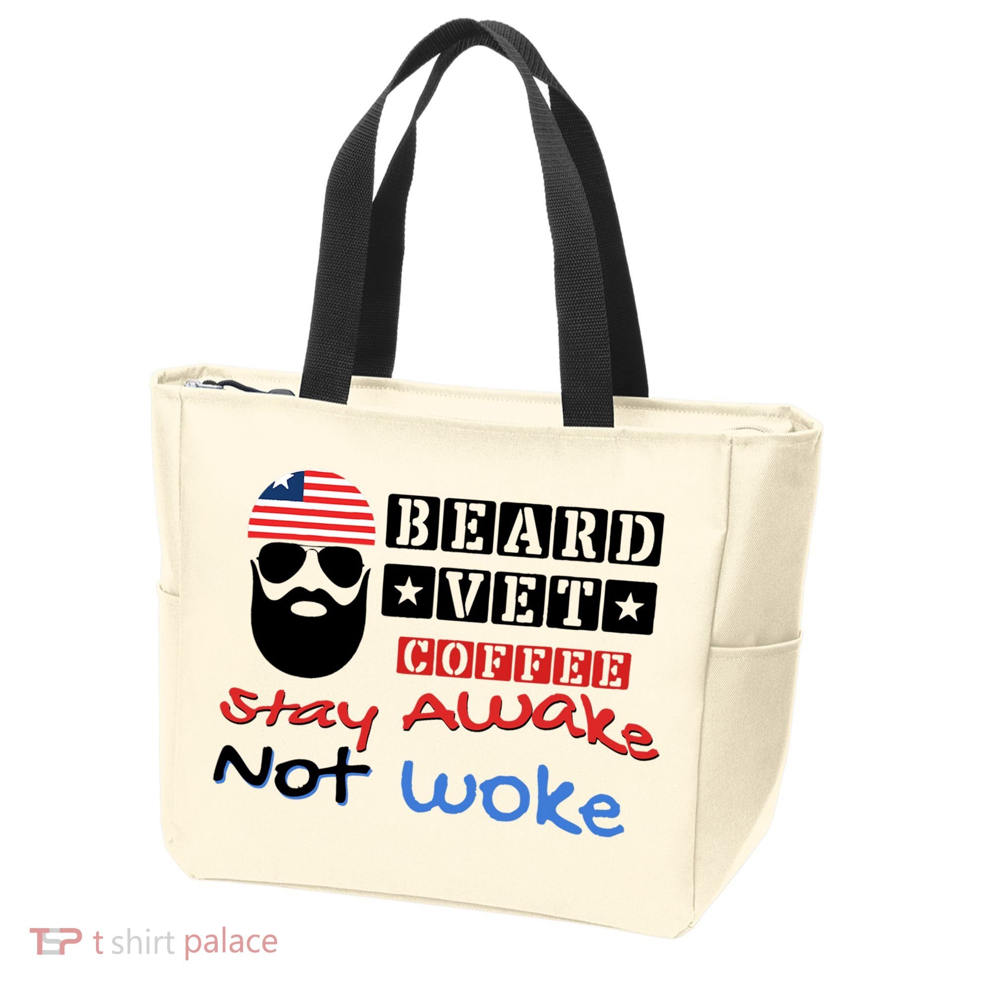 Beard vet coffee happy 4th of july Independence Day Tote Bag