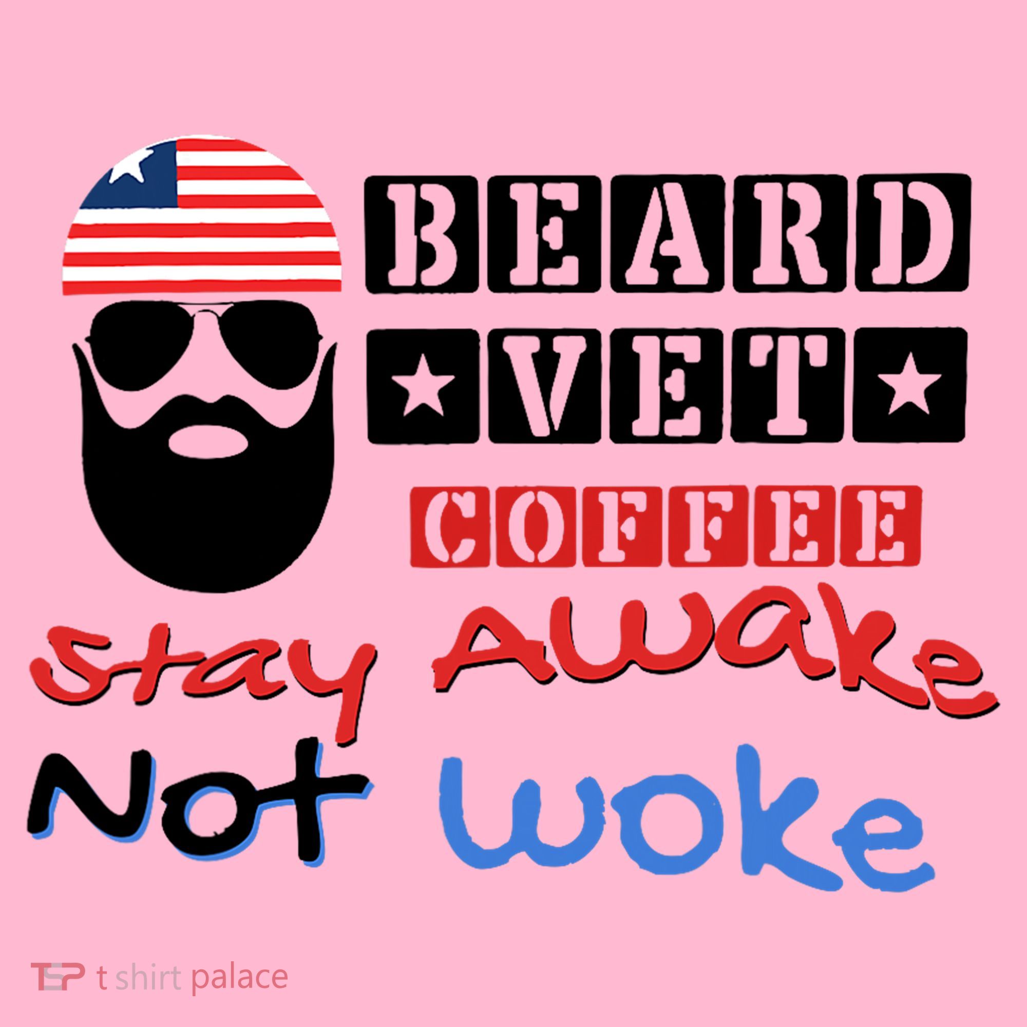 Beard vet coffee happy 4th of july Independence Day Coaster