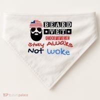 Beard vet coffee happy 4th of july Independence Day USA-Made Doggie Bandana thumb 0