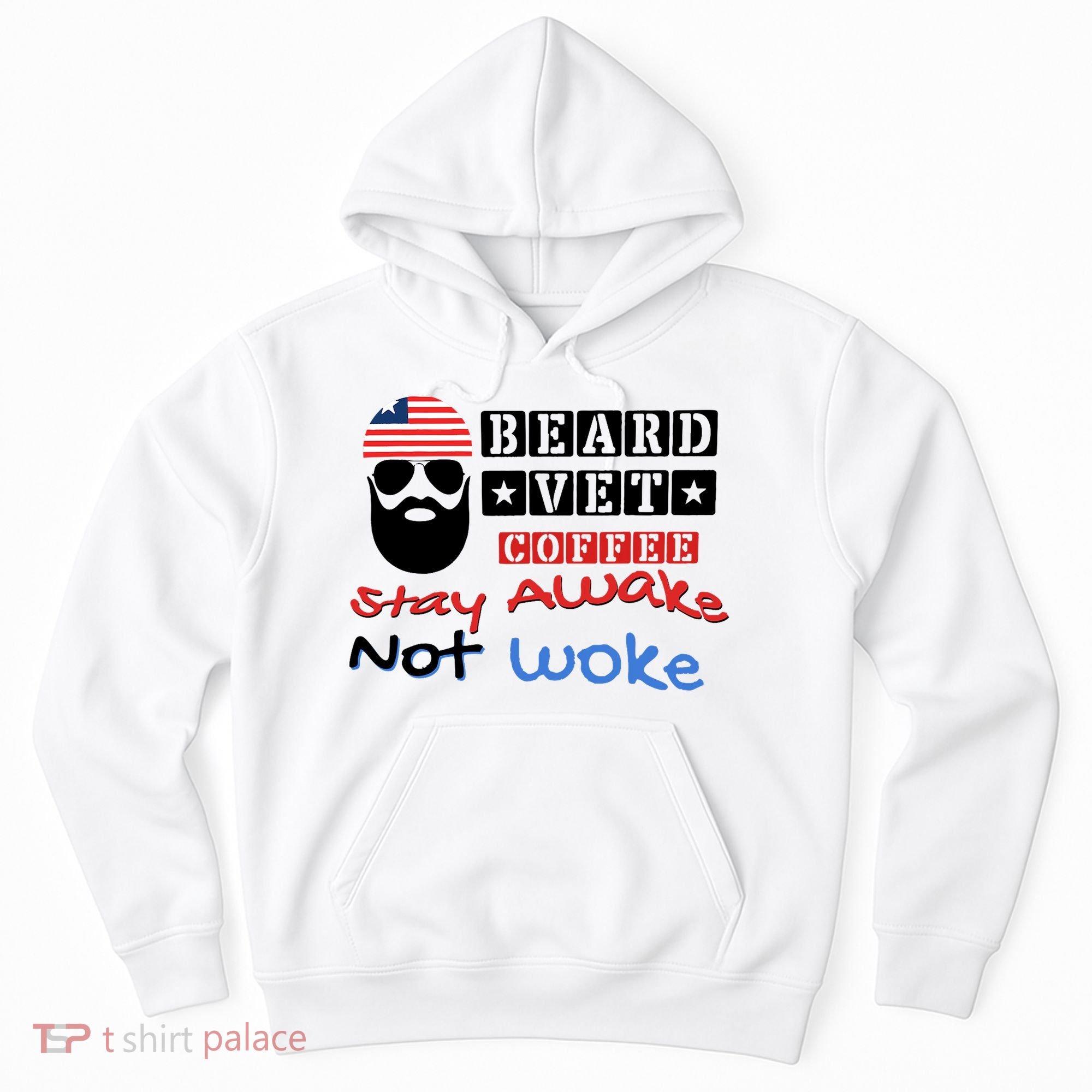Beard vet coffee happy 4th of july Independence Day Hoodie