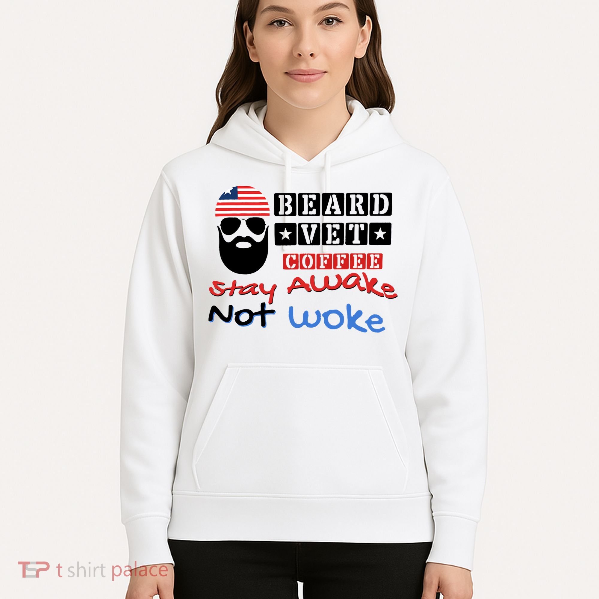 Beard vet coffee happy 4th of july Independence Day Hoodie