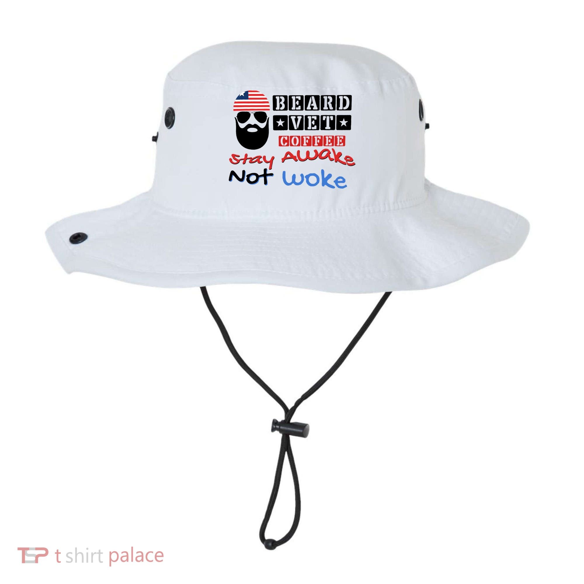 Beard vet coffee happy 4th of july Independence Day Bucket Hat