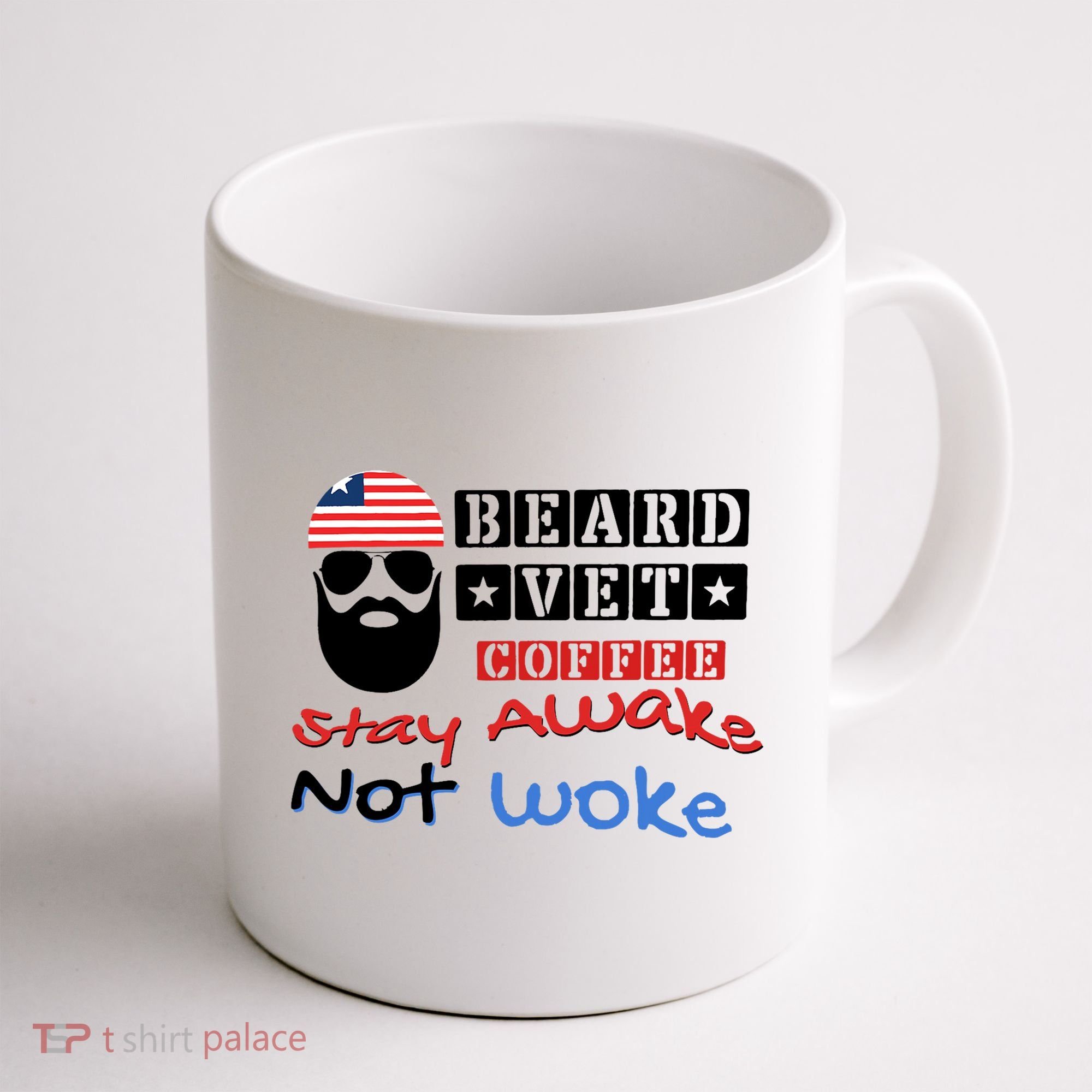 Beard vet coffee happy 4th of july Independence Day Coffee Mug