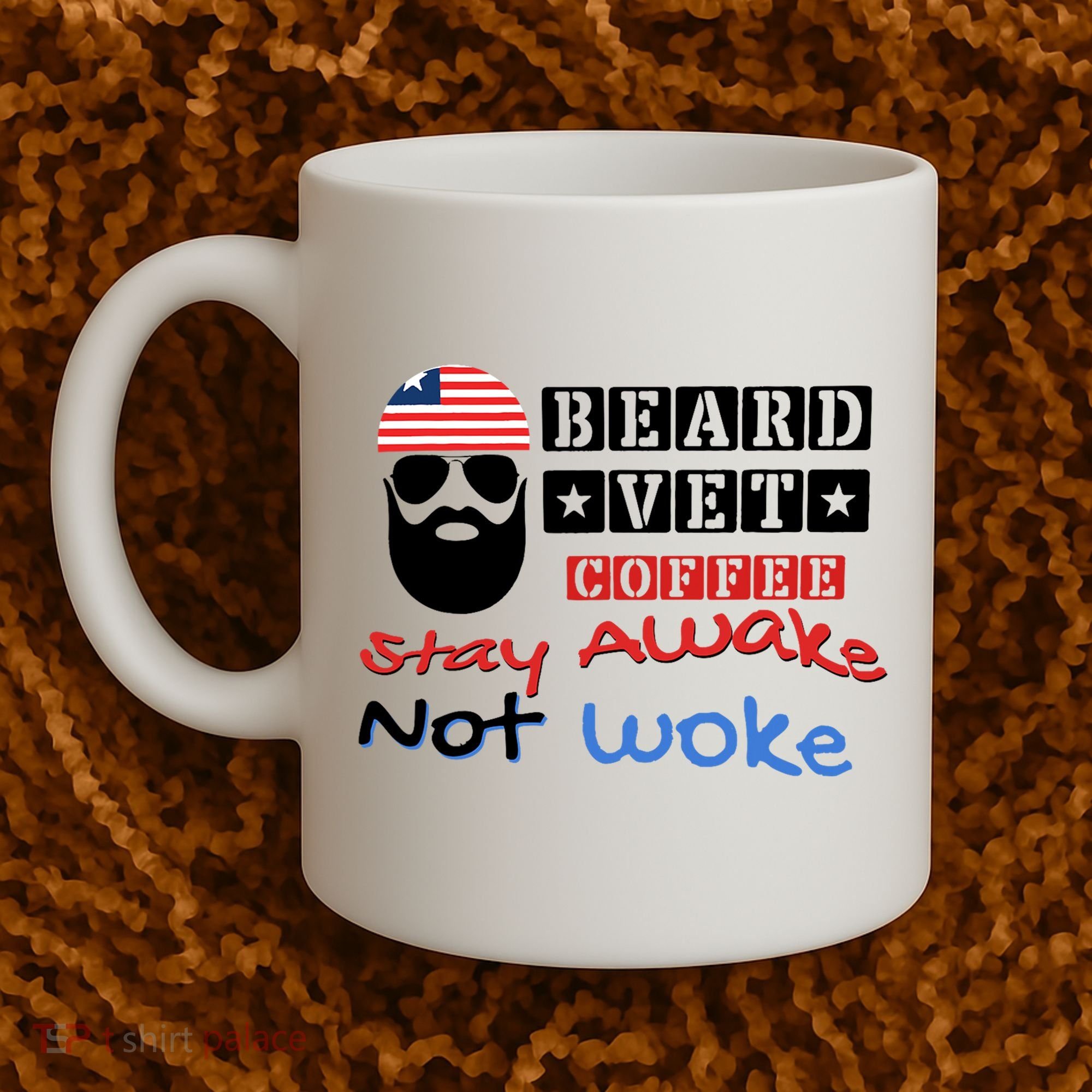 Beard vet coffee happy 4th of july Independence Day Coffee Mug