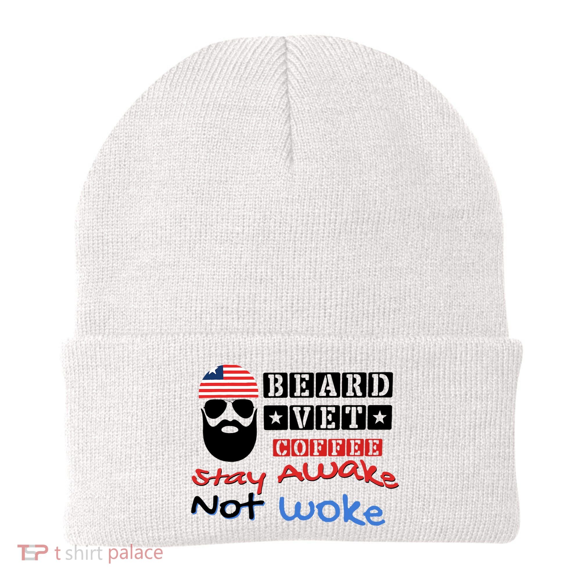 Beard vet coffee happy 4th of july Independence Day Beanie