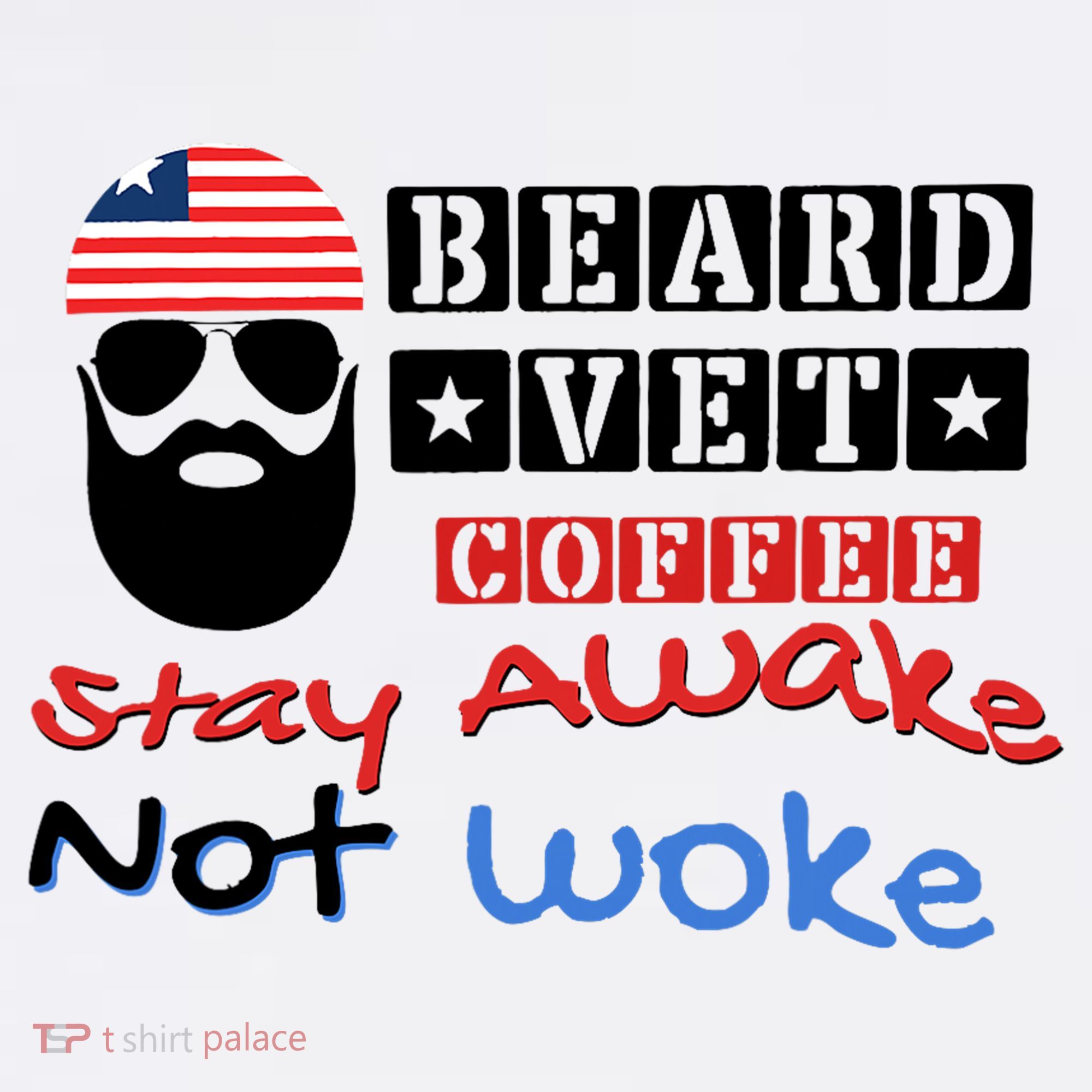 Beard vet coffee happy 4th of july Independence Day Mousepad