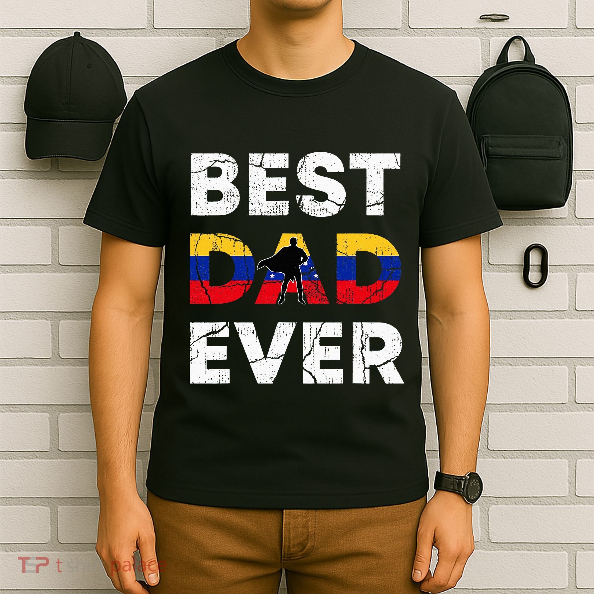 Best Venezuelan Dad Ever Venezuela Daddy FatherS Day T-Shirt