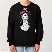 Bernedoodle Valentines Day Doodle Dog Mom Dog Lover Women's Sweatshirt thumb 0