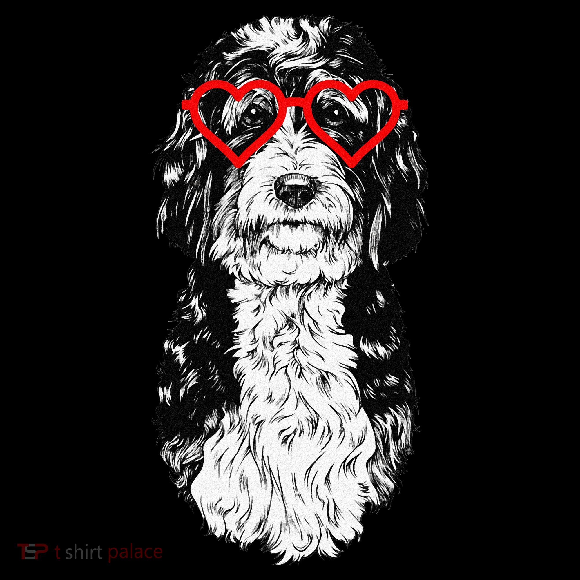 Bernedoodle Valentines Day Doodle Dog Mom Dog Lover Coffee Mug