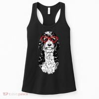 Bernedoodle Valentines Day Doodle Dog Mom Dog Lover Women's Tank Top thumb 0
