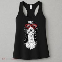 Bernedoodle Valentines Day Doodle Dog Mom Dog Lover Women's Tank Top thumb 3