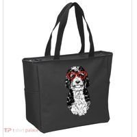 Bernedoodle Valentines Day Doodle Dog Mom Dog Lover Tote Bag thumb 2