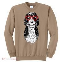 Bernedoodle Valentines Day Doodle Dog Mom Dog Lover Sweatshirt thumb 0