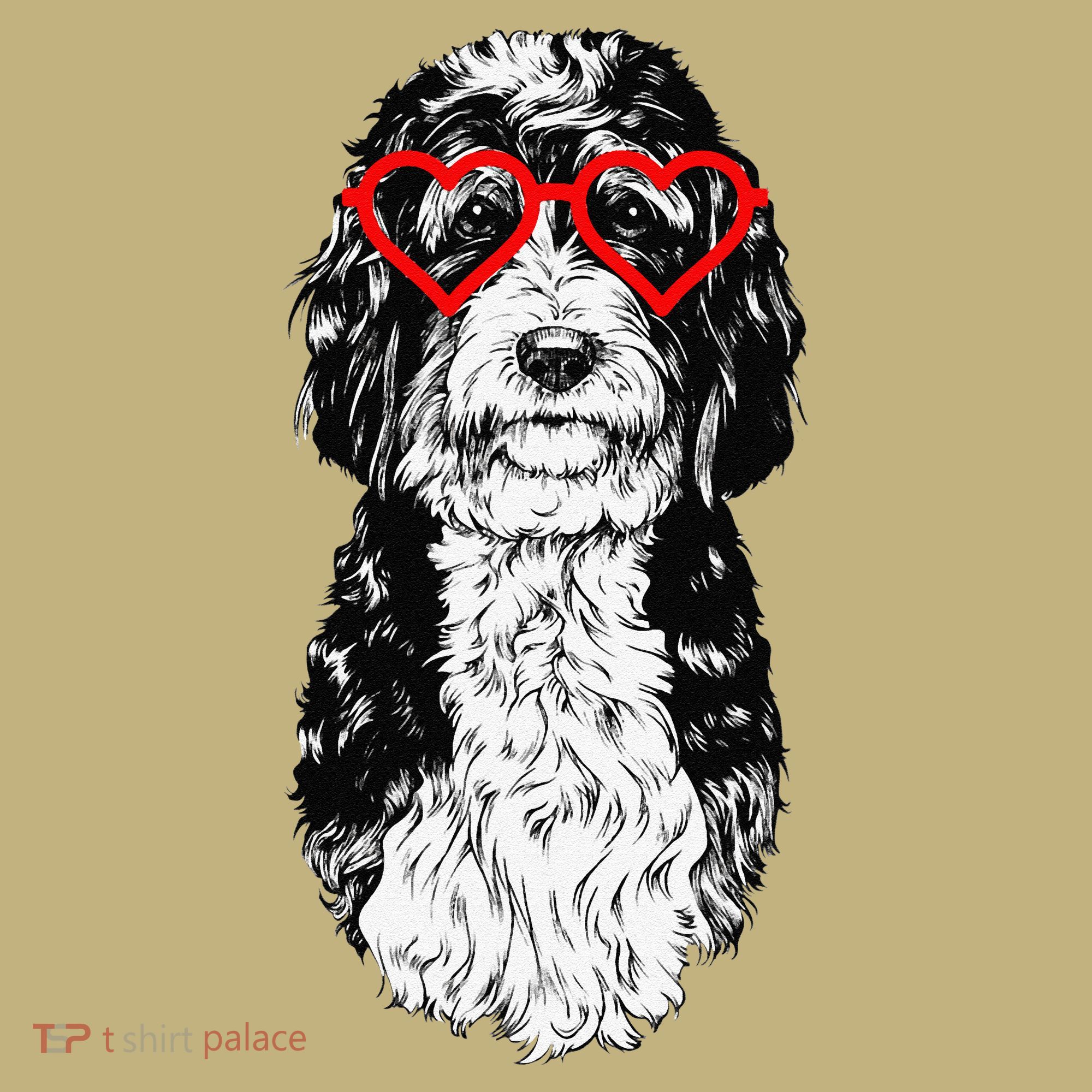 Bernedoodle Valentines Day Doodle Dog Mom Dog Lover Sweatshirt