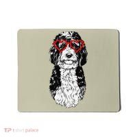 Bernedoodle Valentines Day Doodle Dog Mom Dog Lover Mousepad thumb 0