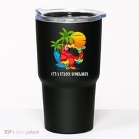 Beach Vacation Drinking Parrot ItS 5 OClock Somewhere Tumbler thumb 0
