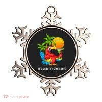 Beach Vacation Drinking Parrot ItS 5 OClock Somewhere Ornament thumb 0