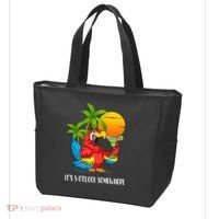 Beach Vacation Drinking Parrot ItS 5 OClock Somewhere Tote Bag thumb 3