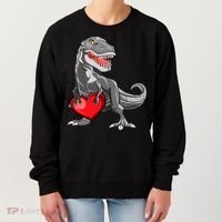 Boy Valentines Day Trex Dinosaur I Steal Hearts Women's Sweatshirt thumb 0