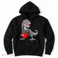Boy Valentines Day Trex Dinosaur I Steal Hearts Hoodie thumb 0