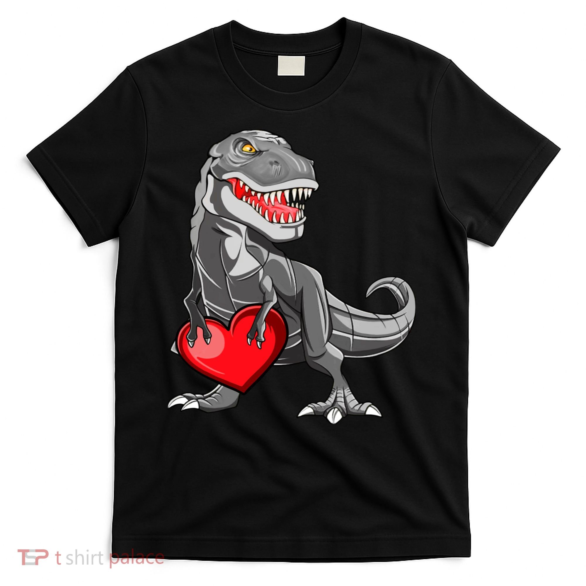Boy Valentines Day Trex Dinosaur I Steal Hearts T-Shirt