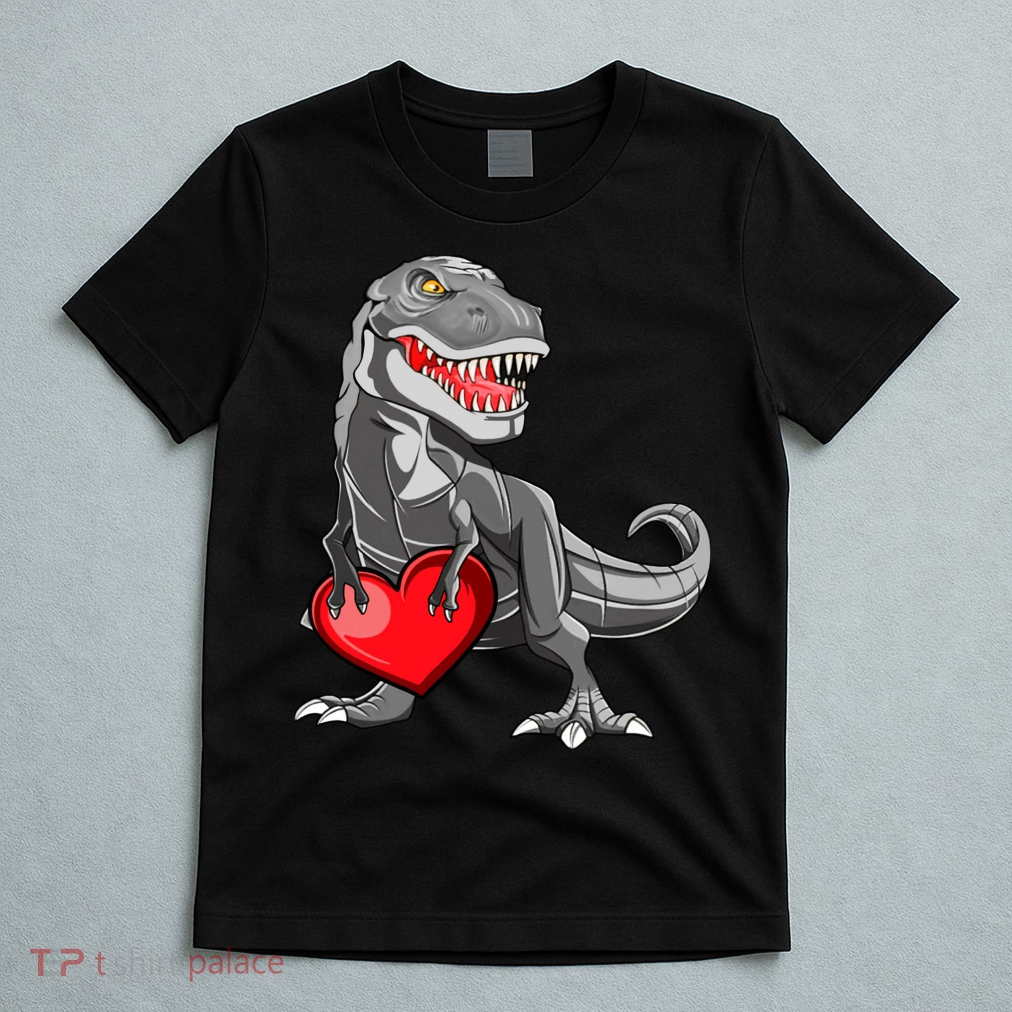 Boy Valentines Day Trex Dinosaur I Steal Hearts T-Shirt