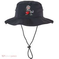 Boy Valentines Day Trex Dinosaur I Steal Hearts Bucket Hat thumb 0