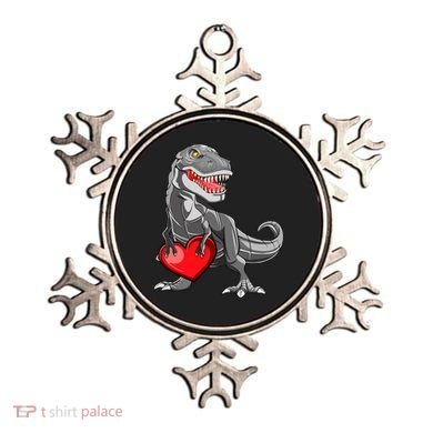 Boy Valentines Day Trex Dinosaur I Steal Hearts Ornament