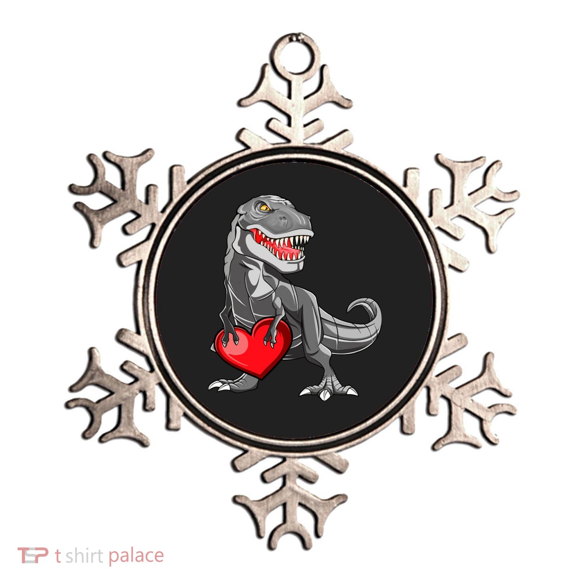 Boy Valentines Day Trex Dinosaur I Steal Hearts Ornament