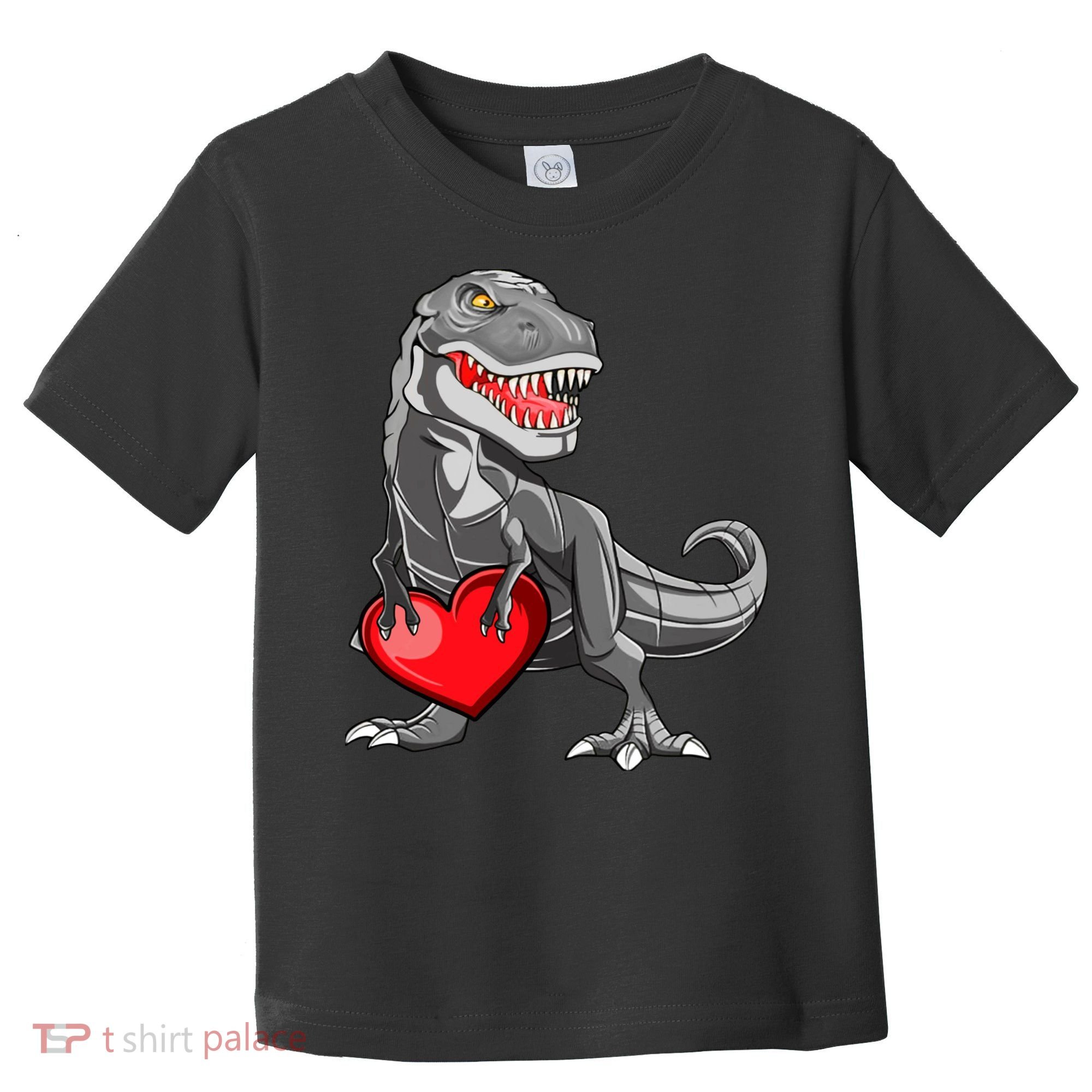 Boy Valentines Day Trex Dinosaur I Steal Hearts Toddler T-Shirt