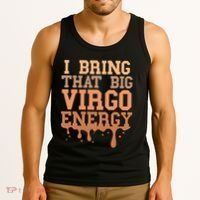 Big Virgo Energy Virgo Drip Melanin Vibes Birthday Tank Top thumb 3
