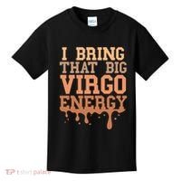 Big Virgo Energy Virgo Drip Melanin Vibes Birthday Kids T-Shirt thumb 0