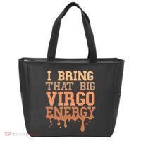Big Virgo Energy Virgo Drip Melanin Vibes Birthday Tote Bag thumb 0