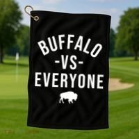 Buffalo Vs Everybody Golf Towel thumb 1