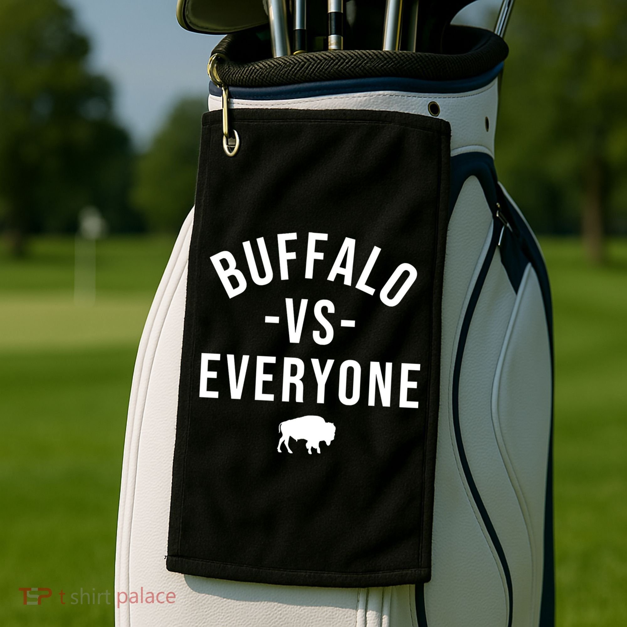 Buffalo Vs Everybody Golf Towel
