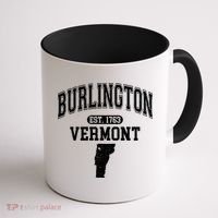Burlington Vermont Est. 1763 Varsity Coffee Mug thumb 1