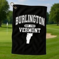 Burlington Vermont Est. 1763 Varsity Golf Towel thumb 1