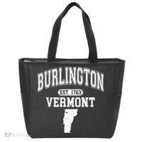 Burlington Vermont Est. 1763 Varsity Tote Bag thumb 0