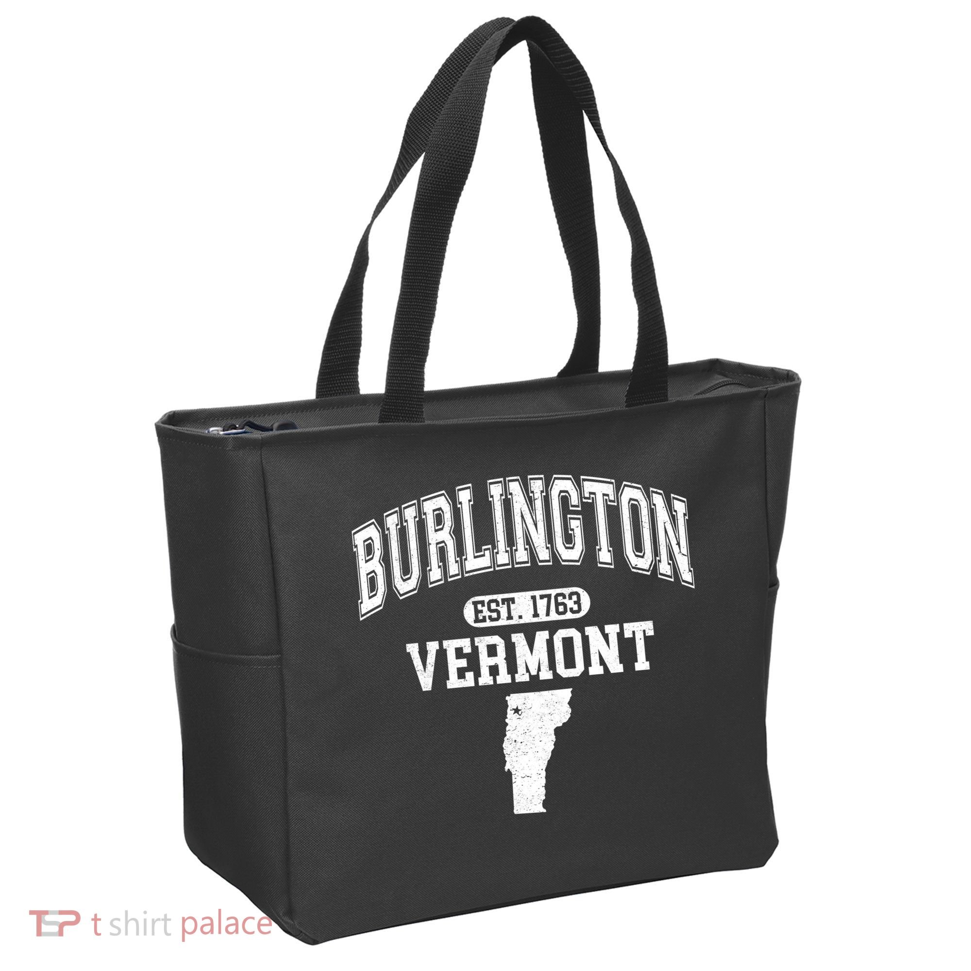 Burlington Vermont Est. 1763 Varsity Tote Bag
