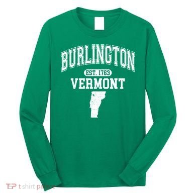 Burlington Vermont Est. 1763 Varsity Long Sleeve Shirt
