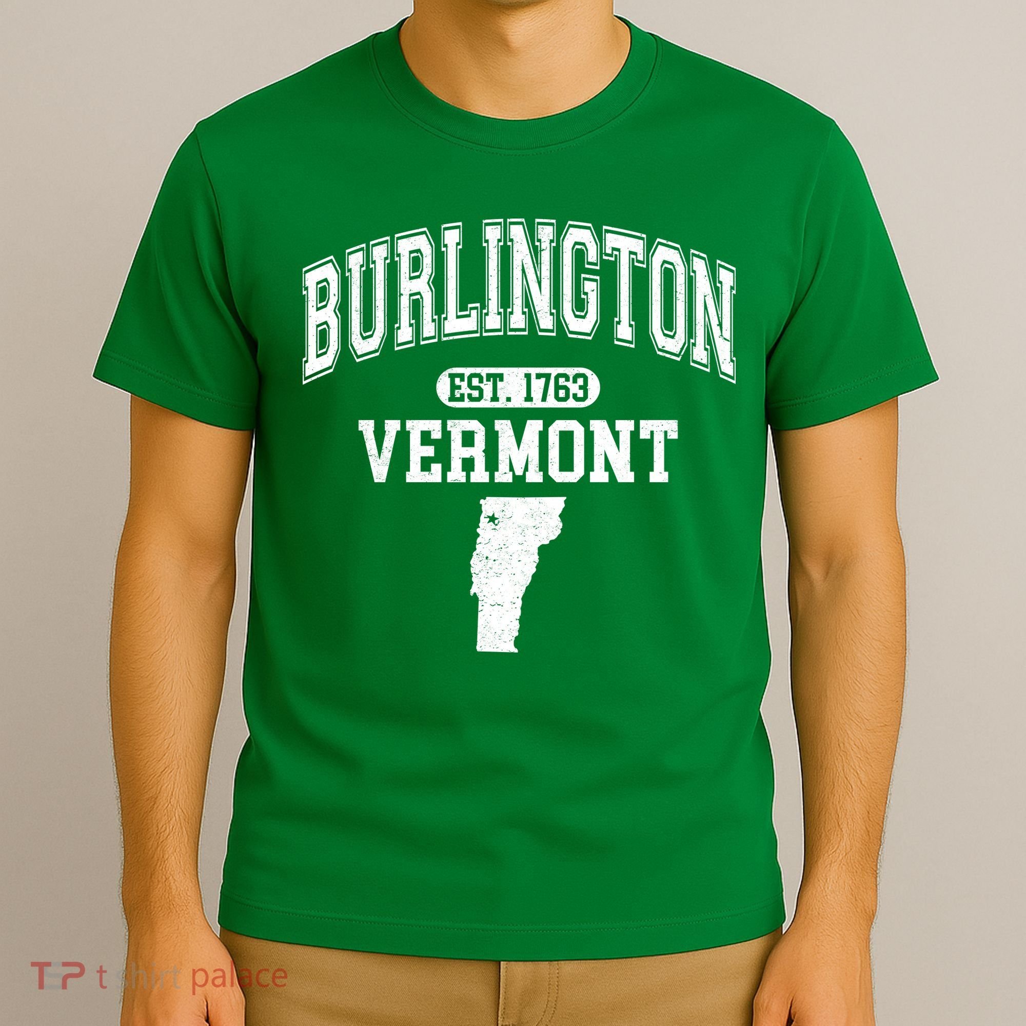 Burlington Vermont Est. 1763 Varsity T-Shirt