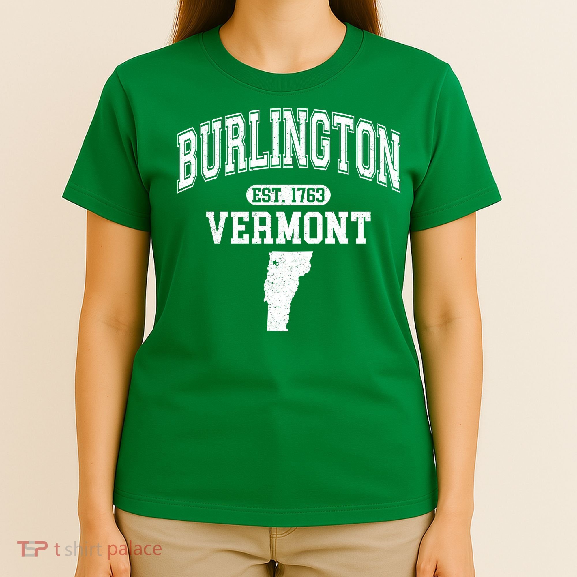 Burlington Vermont Est. 1763 Varsity T-Shirt