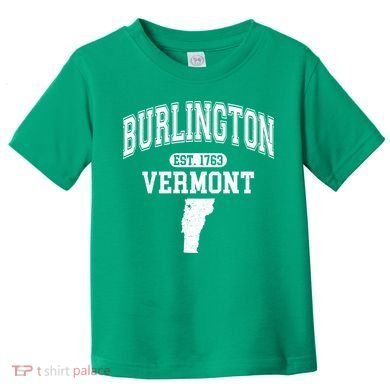 Burlington Vermont Est. 1763 Varsity Toddler T-Shirt