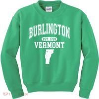 Burlington Vermont Est. 1763 Varsity Kids Sweatshirt thumb 0
